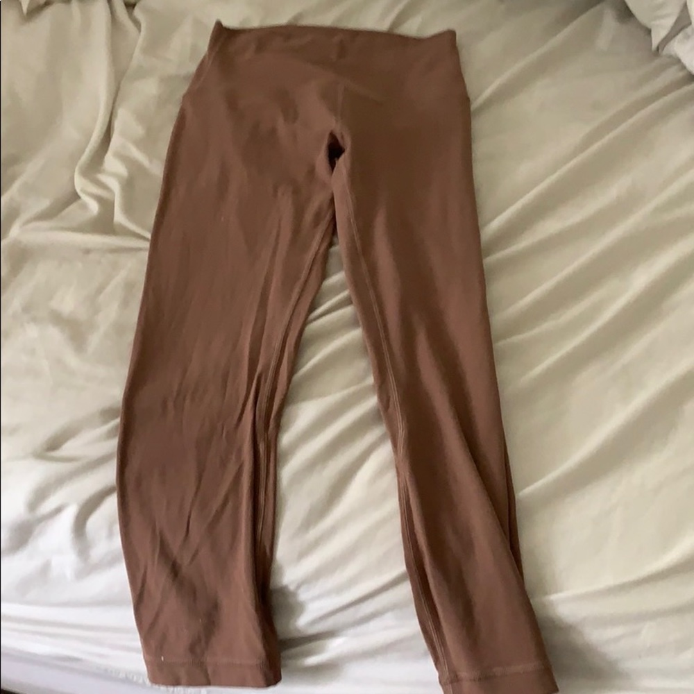 lululemon align leggings in the color spanish rose